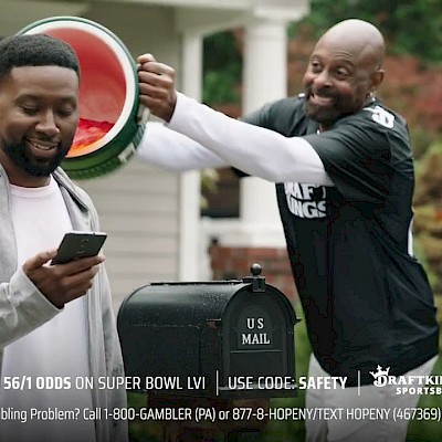 DraftKings Jerry Rice Super Bowl LVI Sportsbook Offer Image